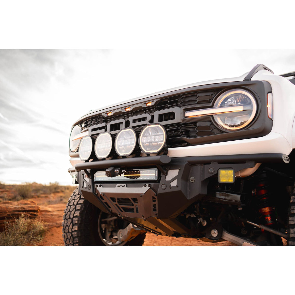 DV8 OFF-ROAD FBFR-02 DV8 Offroad FBFR-02 Bronco Raptor Tube Front Bumper for Ford Bronco