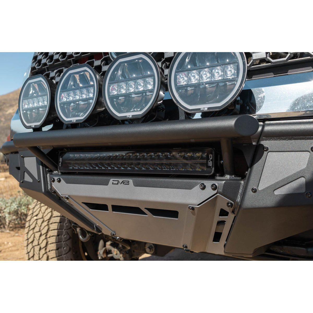 DV8 OFF-ROAD FBTT2-07 DV8 Offroad FBTT2-07 2014 for 2021 Toyota Tundra Tube Front Bumper