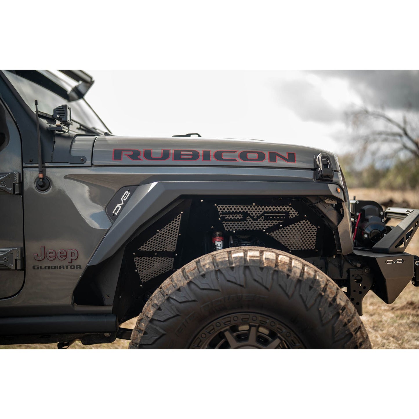 DV8 OFF-ROAD | 2020 2025 Jeep Gladiator JT Armor Fender Flares  | FDGL-09