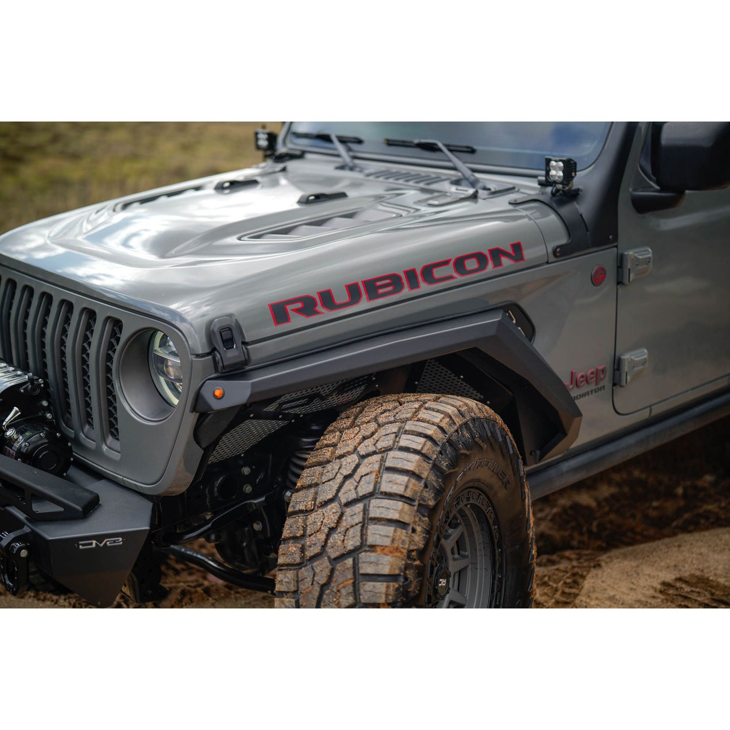 DV8 OFF-ROAD | 2020 2025 Jeep Gladiator JT Armor Fender Flares  | FDGL-09
