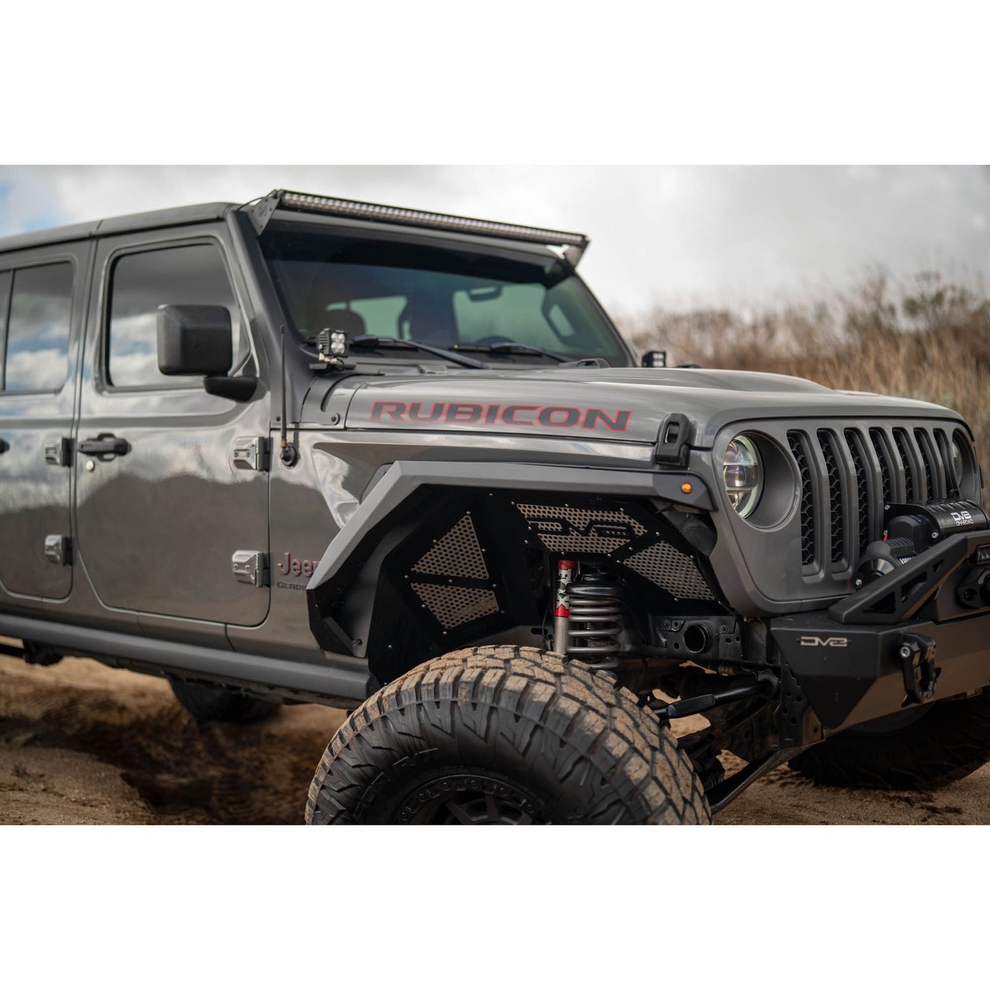 DV8 OFF-ROAD | 2020 2025 Jeep Gladiator JT Armor Fender Flares  | FDGL-09