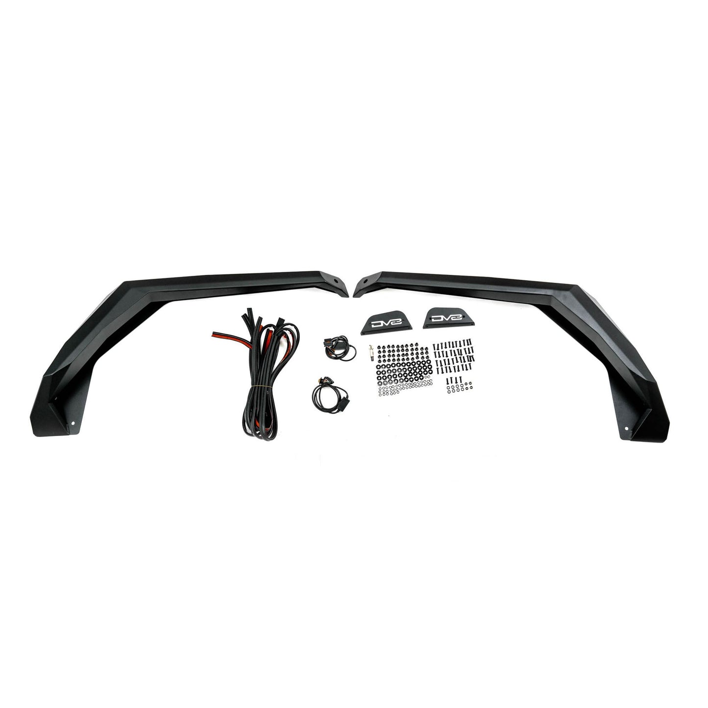 DV8 OFF-ROAD | 2018 2025 Jeep Wrangler JL Armor Fender Flares  | FDJL-09