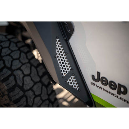 DV8 OFF-ROAD | 2018 2025 Jeep Wrangler JL Armor Fender Flares  | FDJL-09