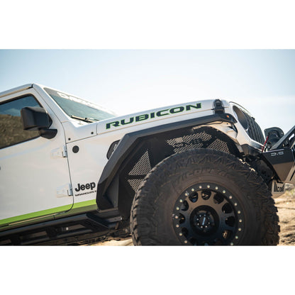 DV8 OFF-ROAD | 2018 2025 Jeep Wrangler JL Armor Fender Flares  | FDJL-09