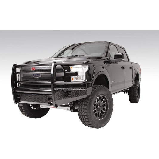 Fab Fours Black Steel Front Ranch Bumper 2 Stage Black Powder Coated w/Full Grill Guard Incl. Light Cut-Outs l FF09-K1960-1