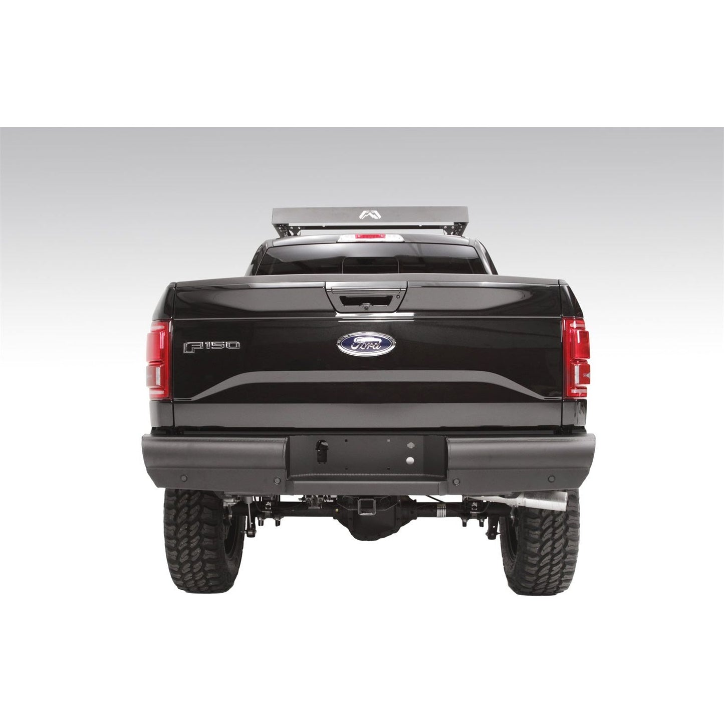 Fab Fours Elite Rear Bumper 2 Stage Black Powder Coated l FF09-U1750-1