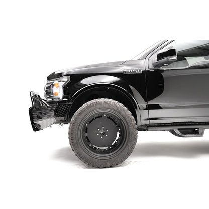 Fab Fours Black Steel Front Bumper 2 Stage Black Powder Coated Pre-Runner l FF18-K4562-1