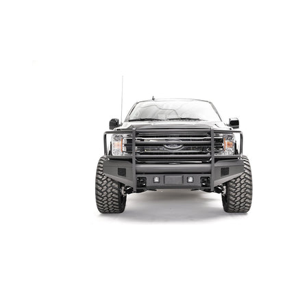 Fab Fours Elite Front Bumper 2 Stage Black Powder Coated w/Full Guard l FF18-R4560-1
