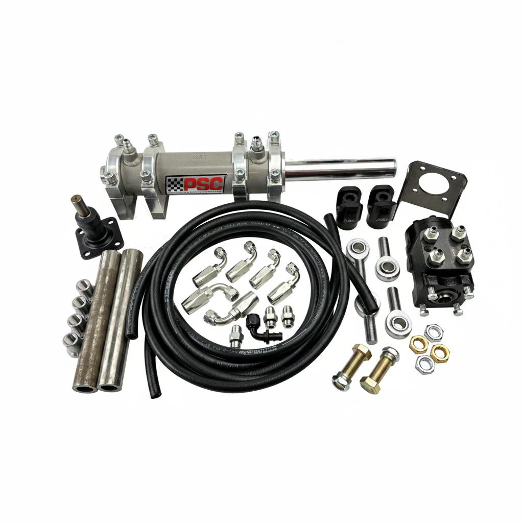 PSC 2.75" X 8.0" Full Hydraulic Steering Kit – BASIC Universal – For Over 40" Tires - product image 1