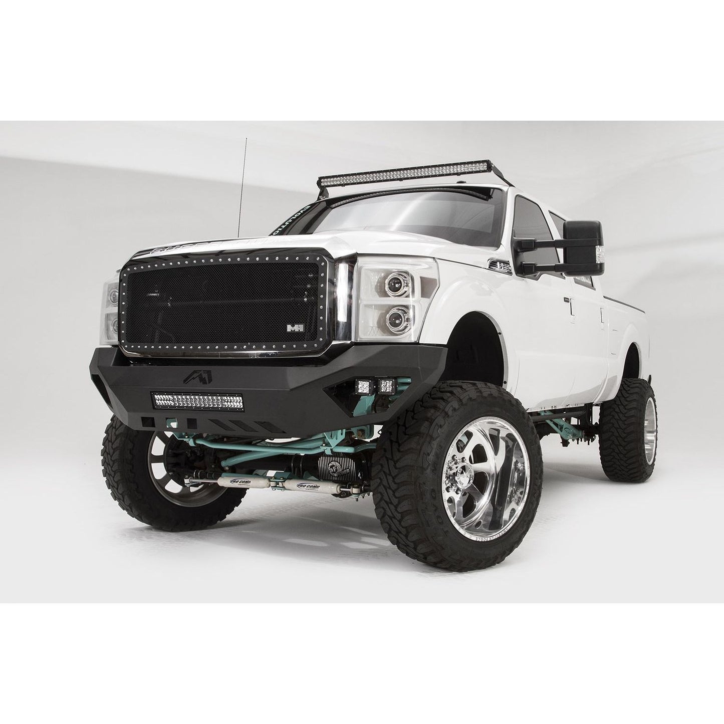 Fab Fours Vengeance Front Bumper 2 Stage Black Powder Coated No Guard l FS11-V2551-1