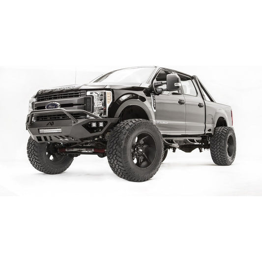 Fab Fours Vengeance Front Bumper 2 Stage Black Powder Coated w/Pre-Runner Guard l FS17-V4152-1