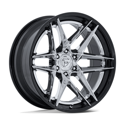 FUEL FC408 FLIGHT Chrome W/ Gloss Black Lip