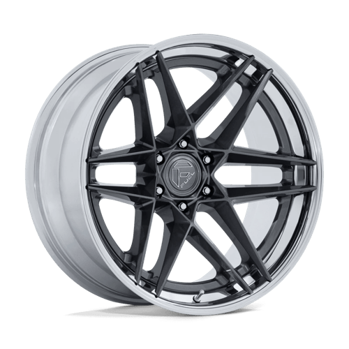 FUEL FC408 FLIGHT Gloss Gunmetal W/ Chrome Lip