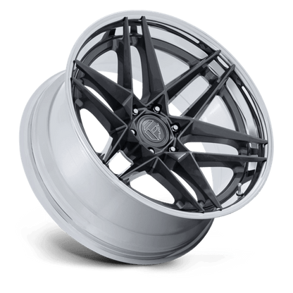 FUEL FC408 FLIGHT Gloss Gunmetal W/ Chrome Lip