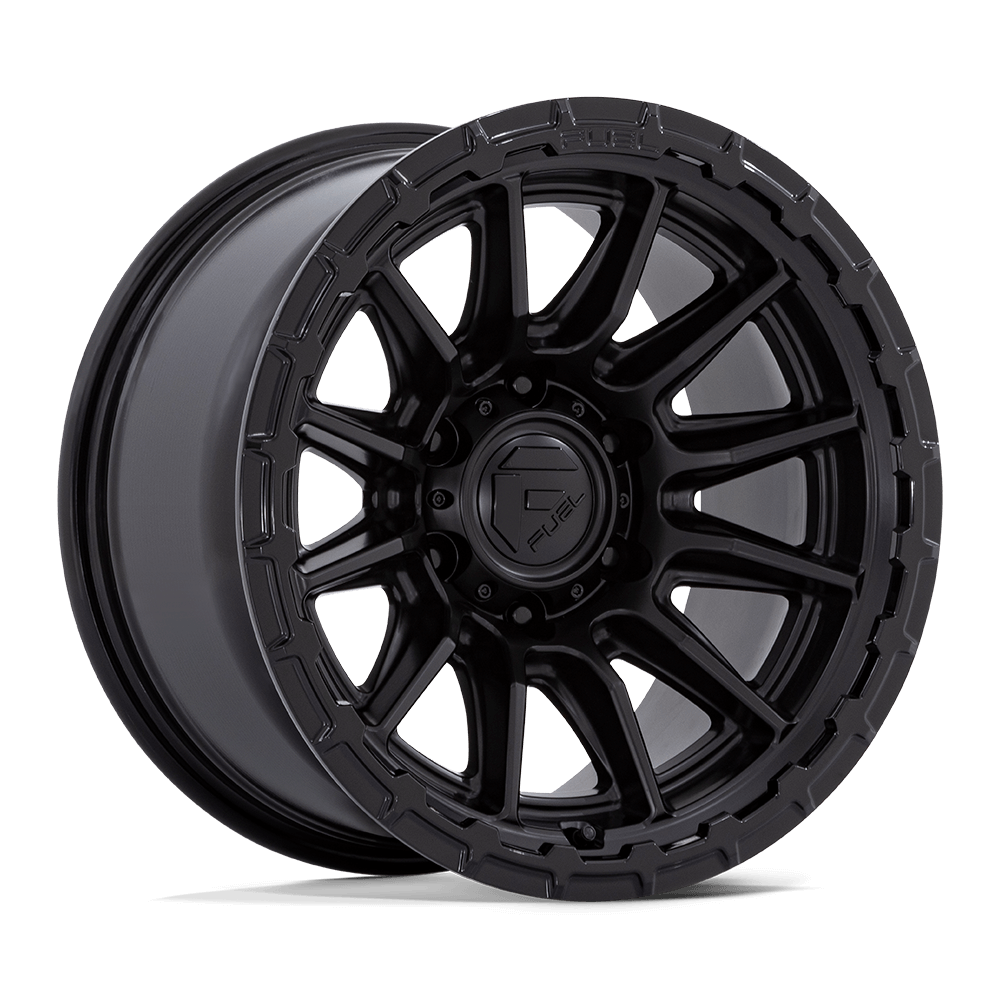 FUEL FC866 PISTON Blackout W/ Gloss Black Lip