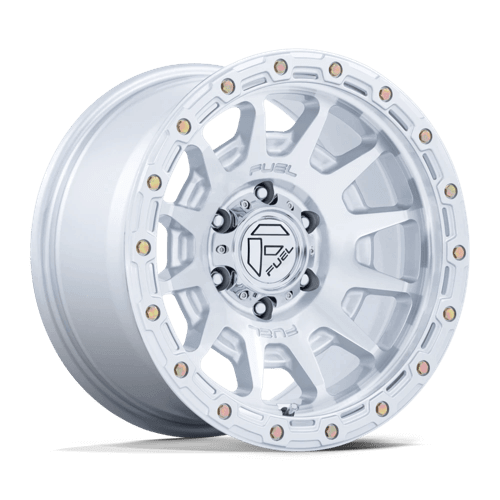 FUEL FC884 FORTRESS Gloss Silver W/ Machined Face