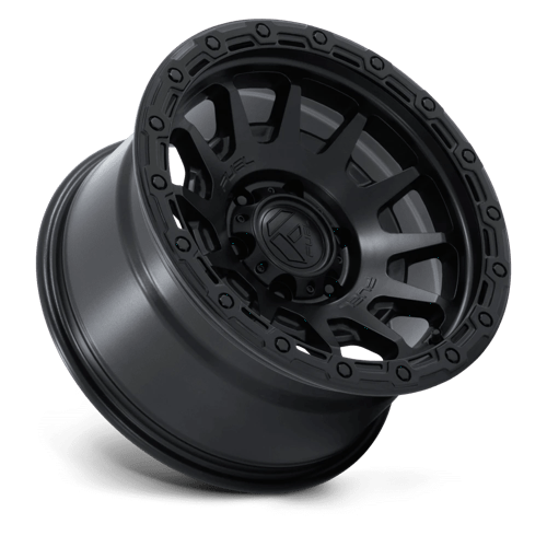 FUEL FC884 FORTRESS Matte Black W/ Gloss Black Lip