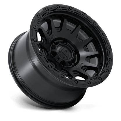 FUEL FC884 FORTRESS Matte Black W/ Gloss Black Lip