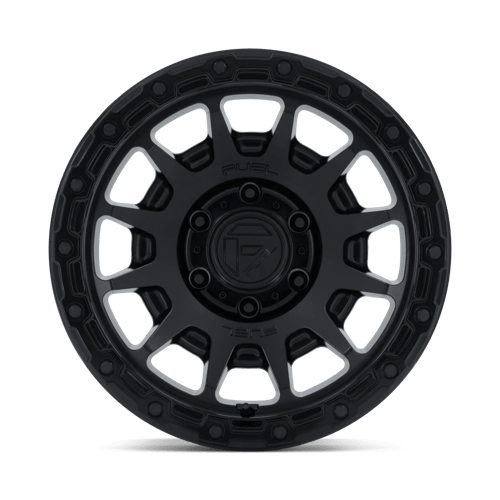 FUEL FC884 FORTRESS Matte Black W/ Gloss Black Lip