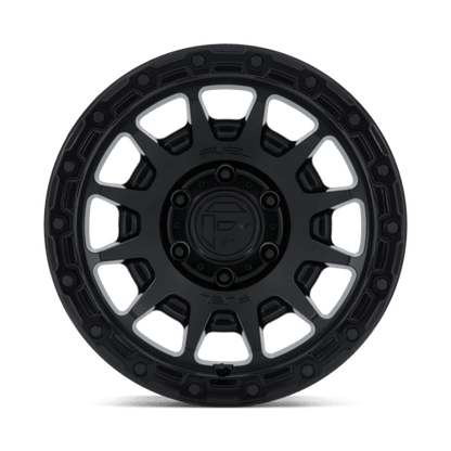 FUEL FC884 FORTRESS Matte Black W/ Gloss Black Lip