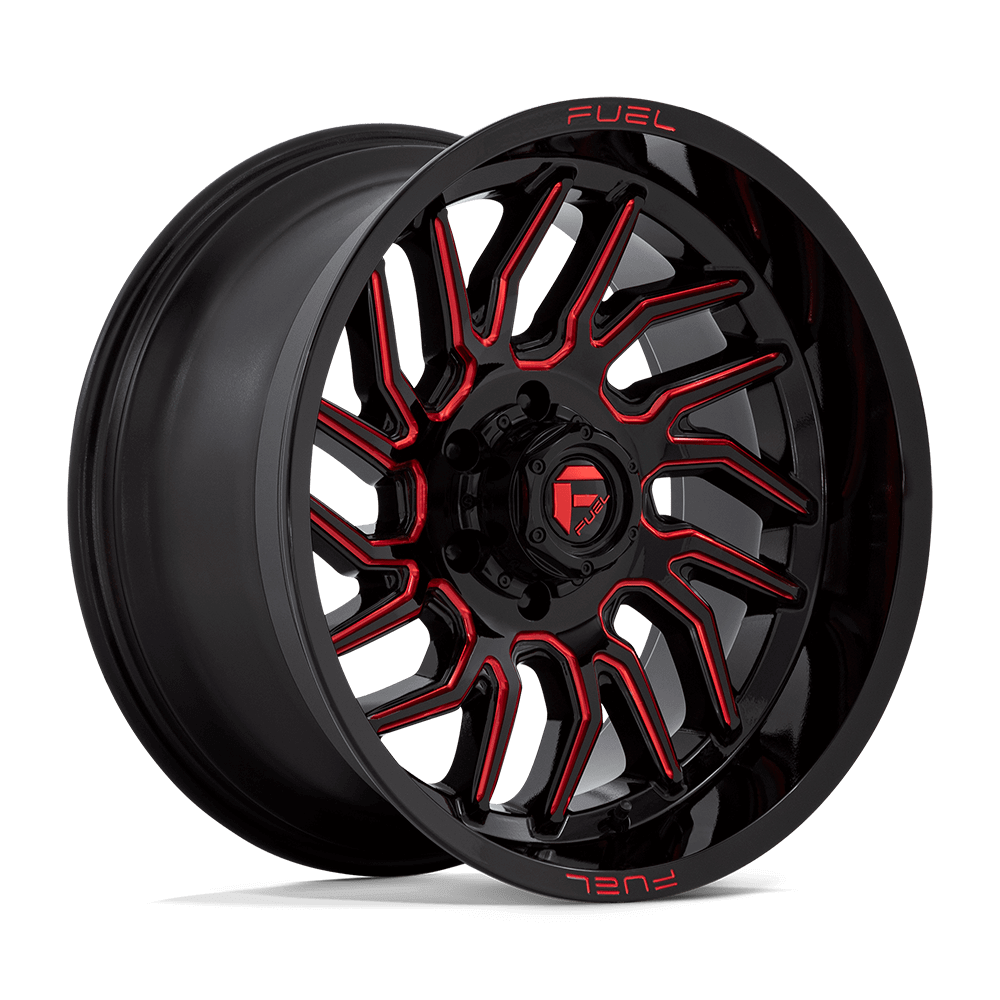 FUEL D808 HURRICANE Gloss Black Milled Red Tint