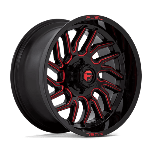 FUEL D808 HURRICANE Gloss Black Milled Red Tint