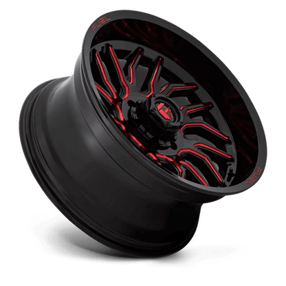 FUEL D808 HURRICANE Gloss Black Milled Red Tint