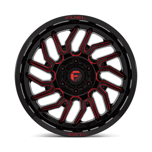 FUEL D808 HURRICANE Gloss Black Milled Red Tint