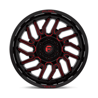 FUEL D808 HURRICANE Gloss Black Milled Red Tint