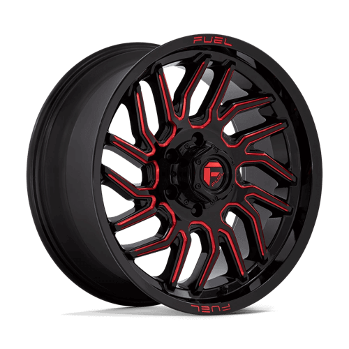 FUEL D808 HURRICANE Gloss Black Milled Red Tint
