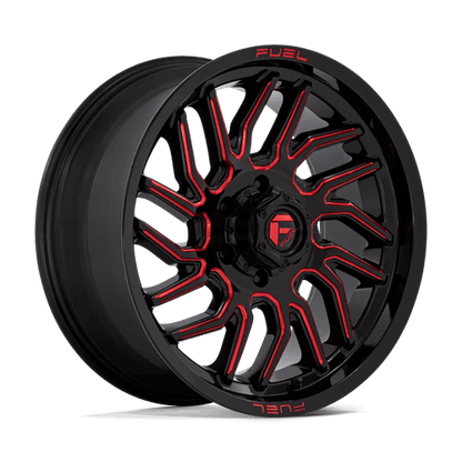 FUEL D808 HURRICANE Gloss Black Milled Red Tint