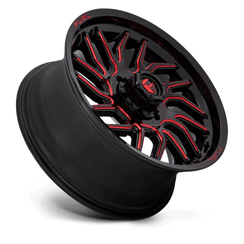 FUEL D808 HURRICANE Gloss Black Milled Red Tint