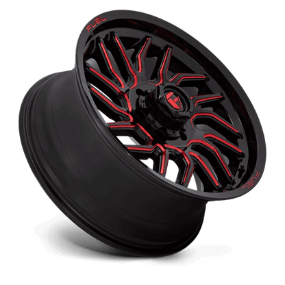 FUEL D808 HURRICANE Gloss Black Milled Red Tint