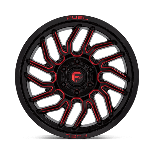 FUEL D808 HURRICANE Gloss Black Milled Red Tint