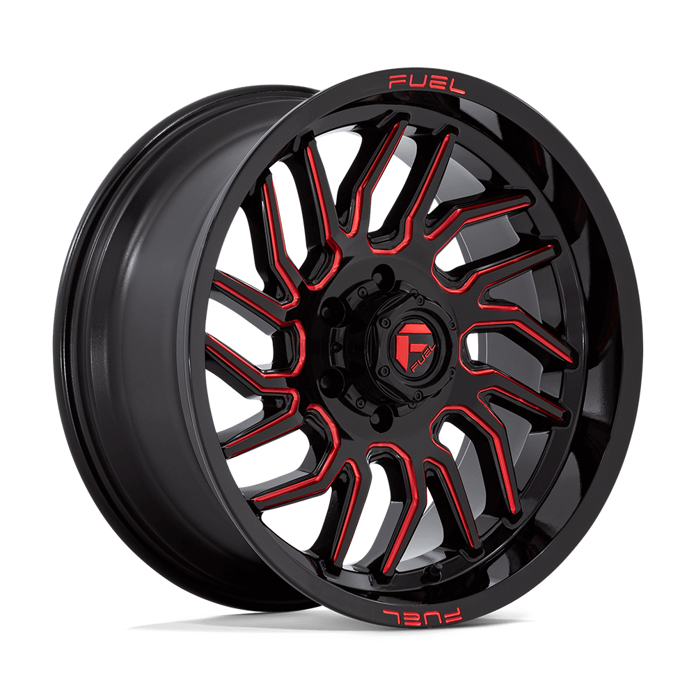 FUEL D808 HURRICANE Gloss Black Milled Red Tint