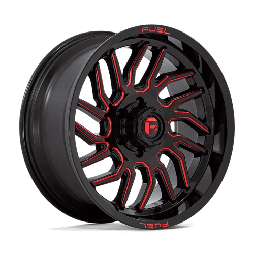 FUEL D808 HURRICANE Gloss Black Milled Red Tint