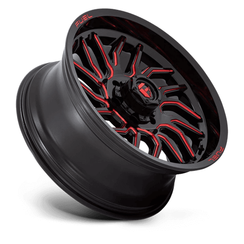 FUEL D808 HURRICANE Gloss Black Milled Red Tint