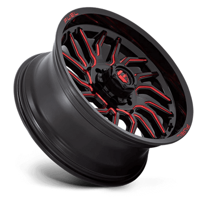 FUEL D808 HURRICANE Gloss Black Milled Red Tint
