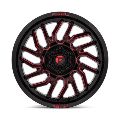 FUEL D808 HURRICANE Gloss Black Milled Red Tint