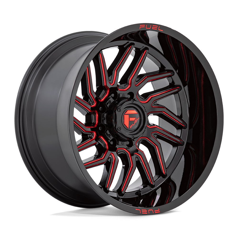 FUEL D808 HURRICANE Gloss Black Milled Red Tint