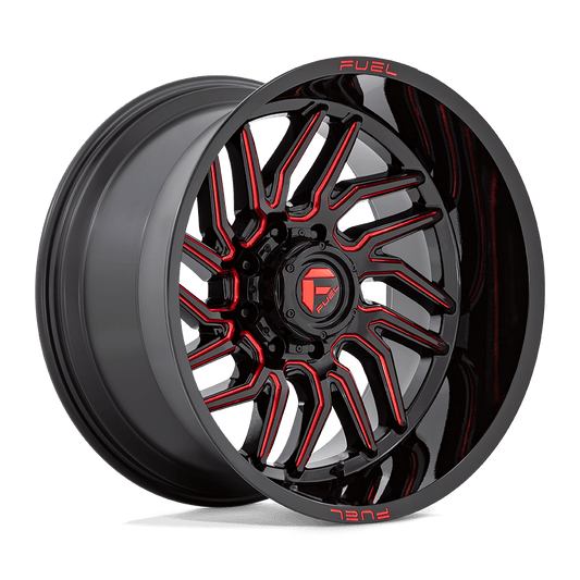 FUEL D808 HURRICANE Gloss Black Milled Red Tint