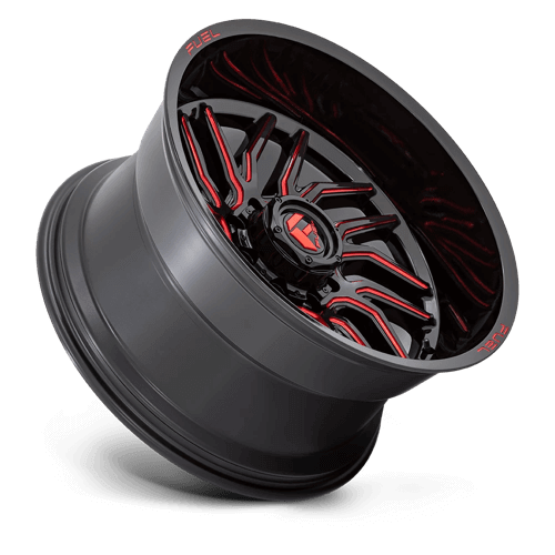 FUEL D808 HURRICANE Gloss Black Milled Red Tint