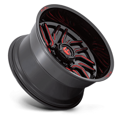 FUEL D808 HURRICANE Gloss Black Milled Red Tint