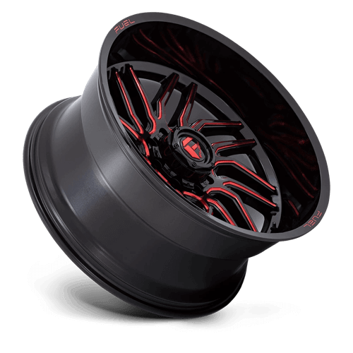 FUEL D808 HURRICANE Gloss Black Milled Red Tint