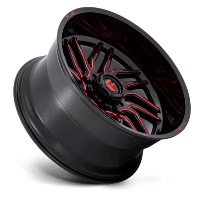 FUEL D808 HURRICANE Gloss Black Milled Red Tint