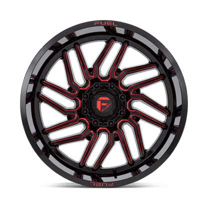 FUEL D808 HURRICANE Gloss Black Milled Red Tint