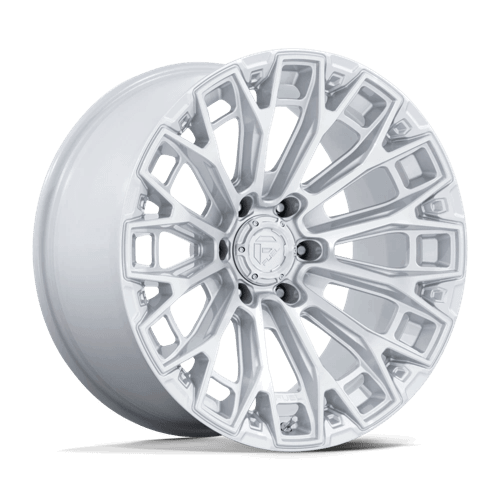 FUEL FC882 TRAX Gloss Silver W/ Machined Face