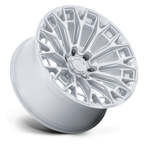 FUEL FC882 TRAX Gloss Silver W/ Machined Face