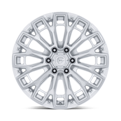 FUEL FC882 TRAX Gloss Silver W/ Machined Face