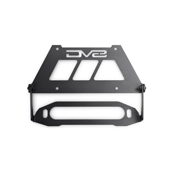 DV8 OFF-ROAD | Fairlead Mounted Flip-Up License Plate Bracket | LPBM-02